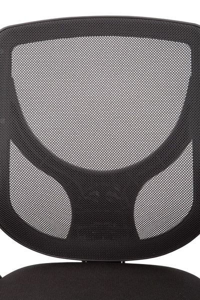 Black Pu Swivel Adjustable Office Chair With Mesh Seat And Back - Deals Kiosk