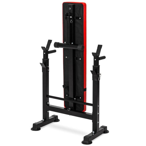 Adjustable Folding Flat Bench Press Barbell Weight Rack Home Gym - Deals Kiosk