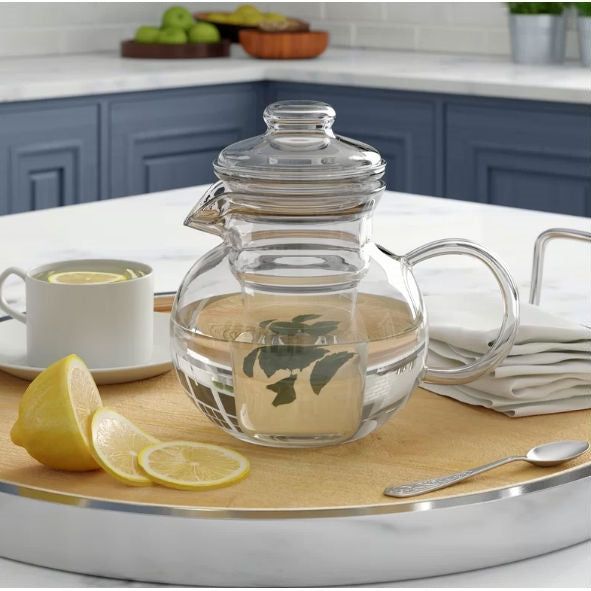 Borosilicate Glass Stovetop Safe Teapot with Glass Tea Infuser - Deals Kiosk