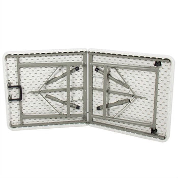 Multipurpose 4-Foot Center Folding Table with Carry Handle - Deals Kiosk