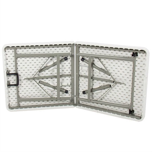 Multipurpose 4-Foot Center Folding Table with Carry Handle - Deals Kiosk