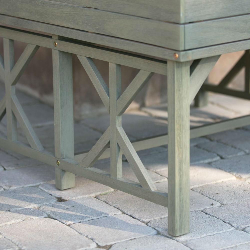 Elevated Raised Bed Garden Cold-frame Greenhouse Kit in Driftwood Finish - Deals Kiosk