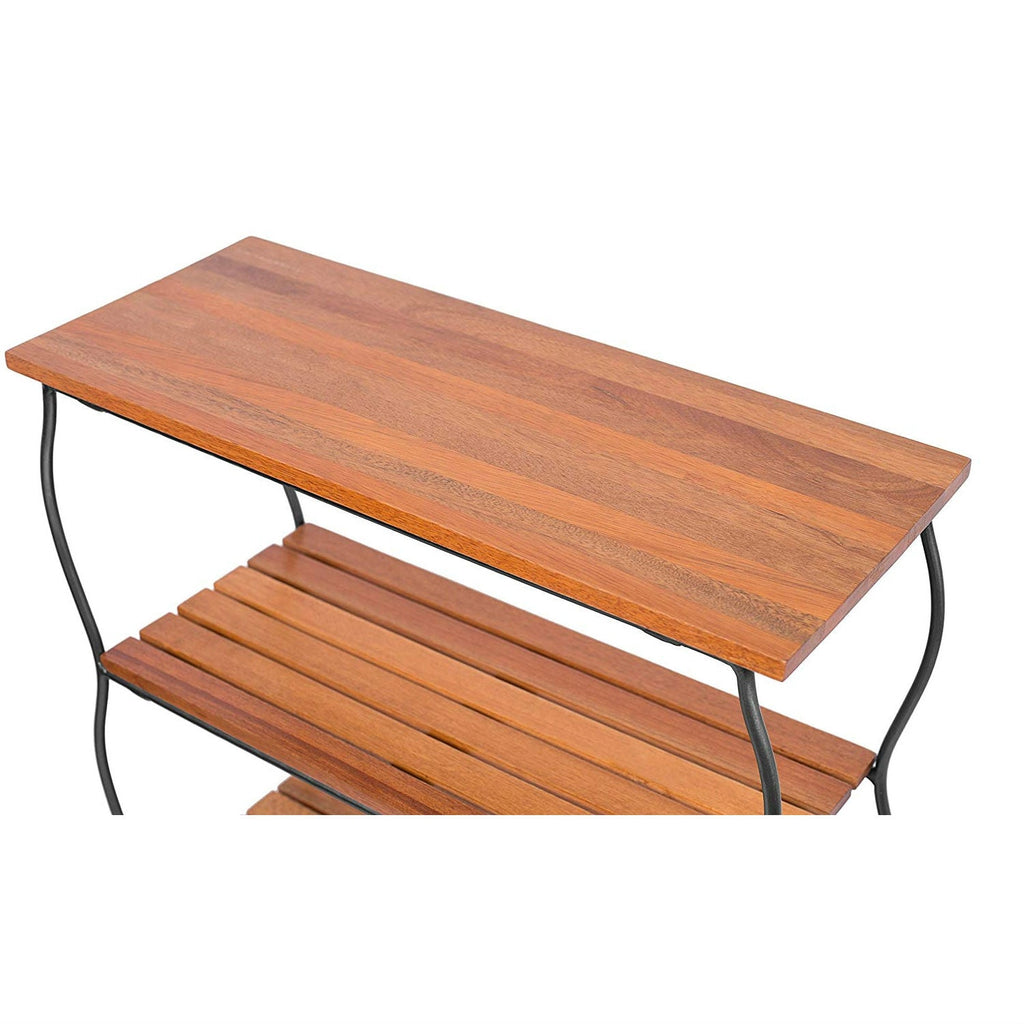 Freestanding 4-Shelf Wood Metal Shelving Unit Bookcase - Deals Kiosk