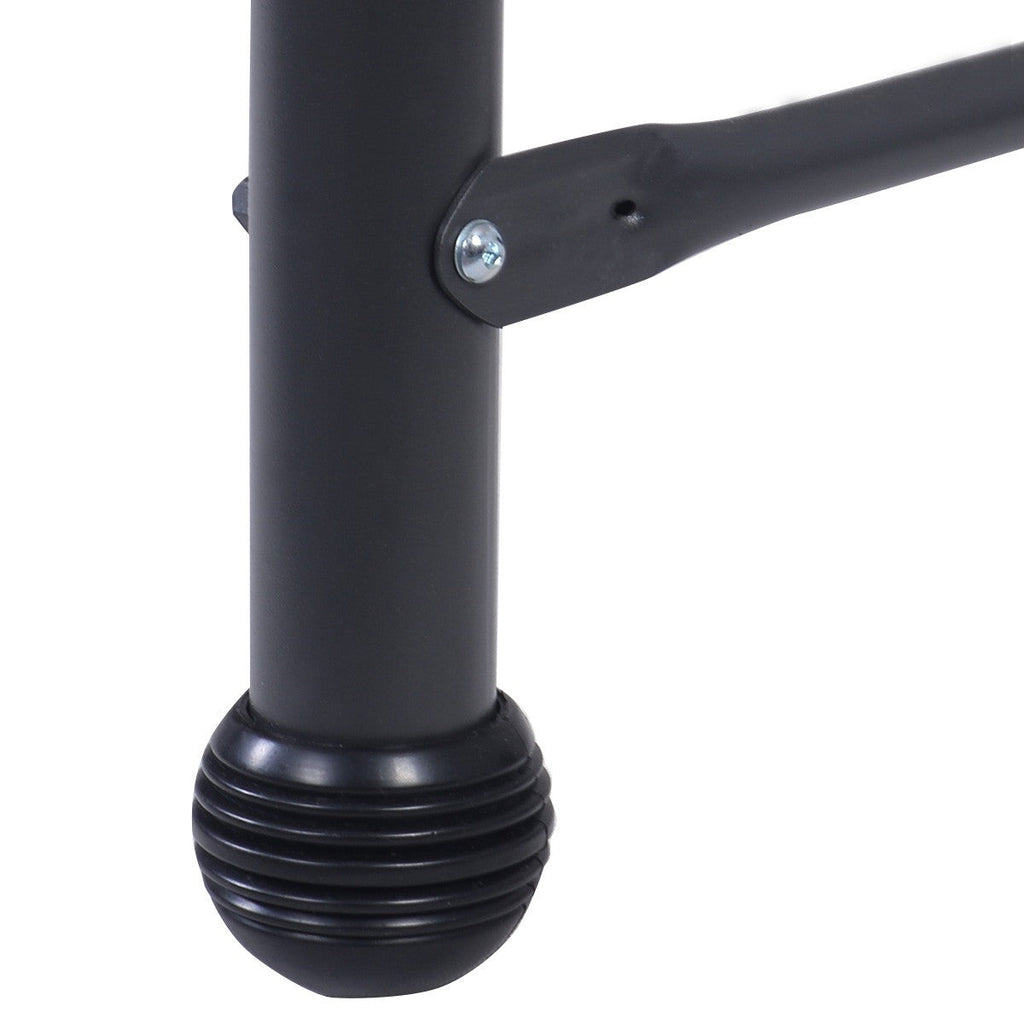 Black Adjustable 3 Seat Cushioned Porch Patio Canopy Swing Chair - Deals Kiosk