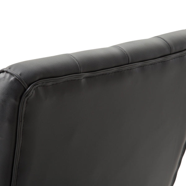 Black Wooden Faux Leather Adjustable High Back Executive Home Office Chair - Deals Kiosk