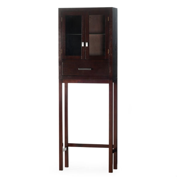 Espresso Modern Bathroom Over the Toilet Space Saver Cabinet