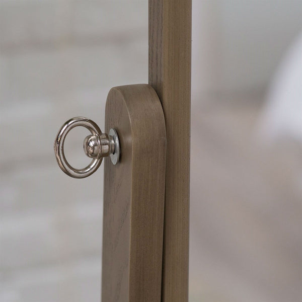 Contemporary Cheval Floor Mirror in Driftwood Finish - Deals Kiosk