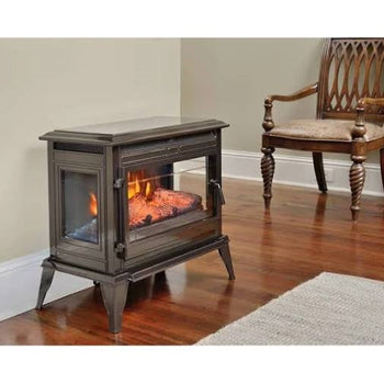 Bronze Portable Electric Fireplace Stove Infrared Heater - Deals Kiosk
