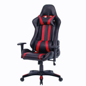 Black Red Racing Stripe High Back Reclining Gaming Computer Office Chair - Deals Kiosk