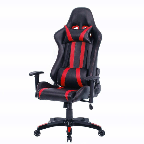 Black Red Racing Stripe High Back Reclining Gaming Computer Office Chair - Deals Kiosk