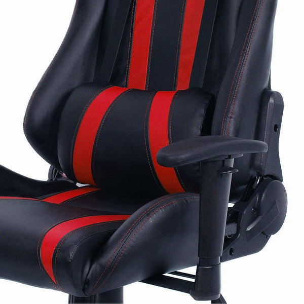 Black Red Racing Stripe High Back Reclining Gaming Computer Office Chair - Deals Kiosk