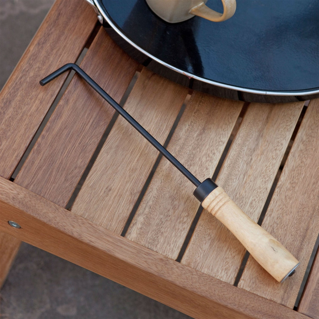 23-inch Heavy Duty Steel Fire Pit Cauldron with Stand and Cover - Deals Kiosk