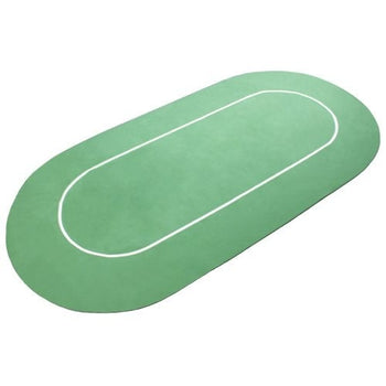 Green Rubber Lined Bottom Poker Table Top with Carrying Case - Deals Kiosk