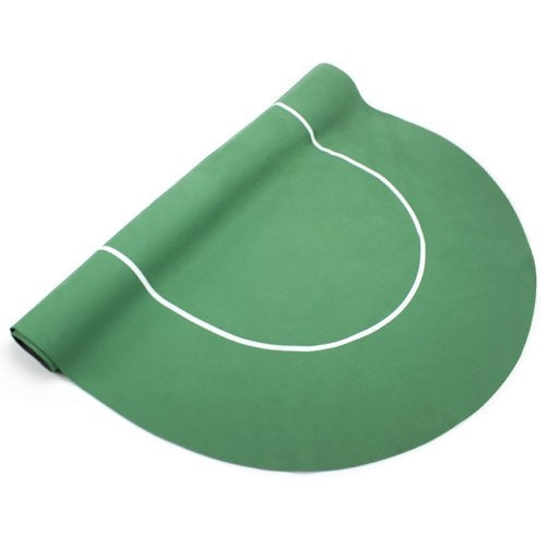 Green Rubber Lined Bottom Poker Table Top with Carrying Case - Deals Kiosk