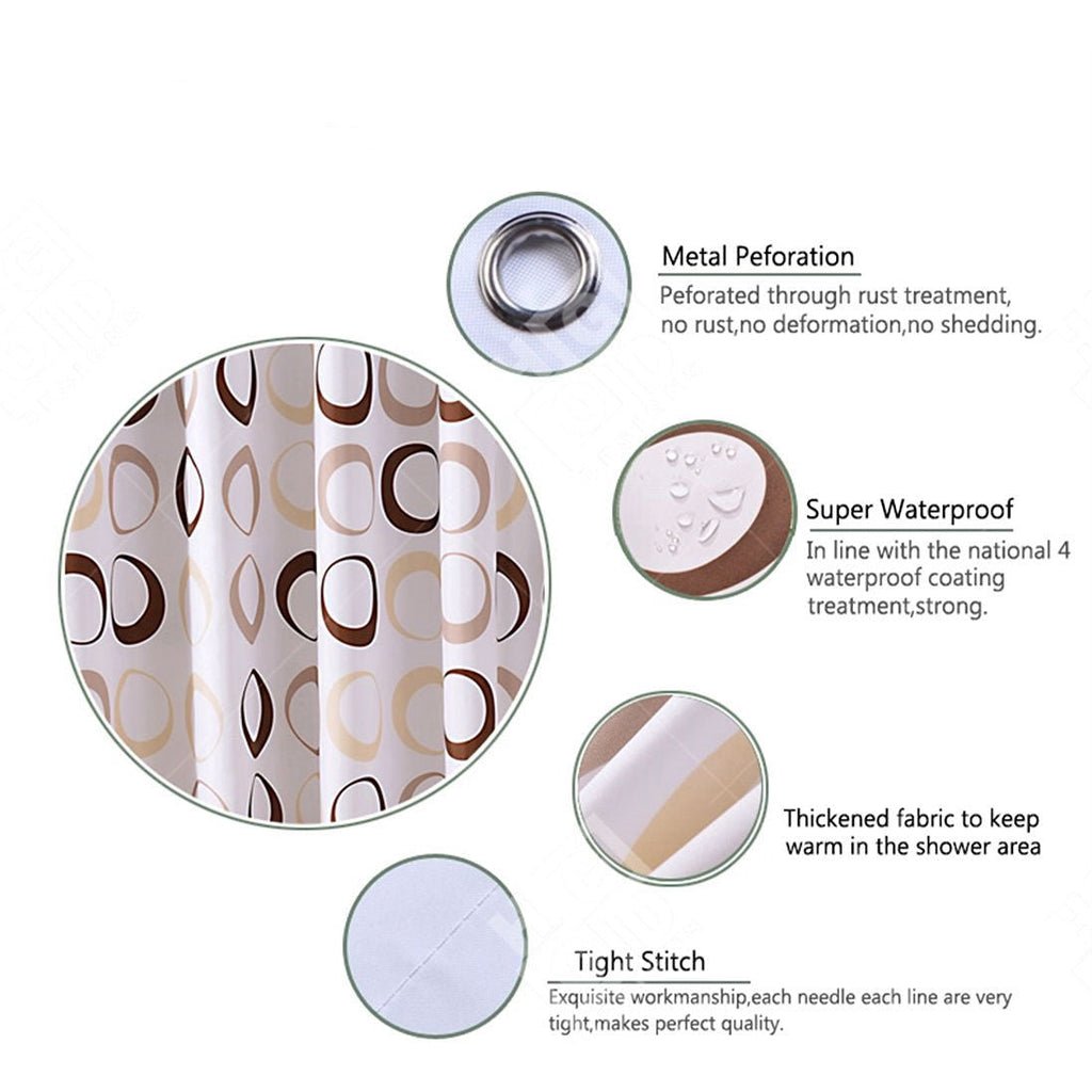 Birds in Tree Black White Shower Curtain in Polyester Fabric - Deals Kiosk