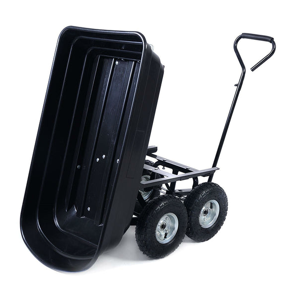 Black Wagon Heavy Duty Dump Cart Dumper - Deals Kiosk