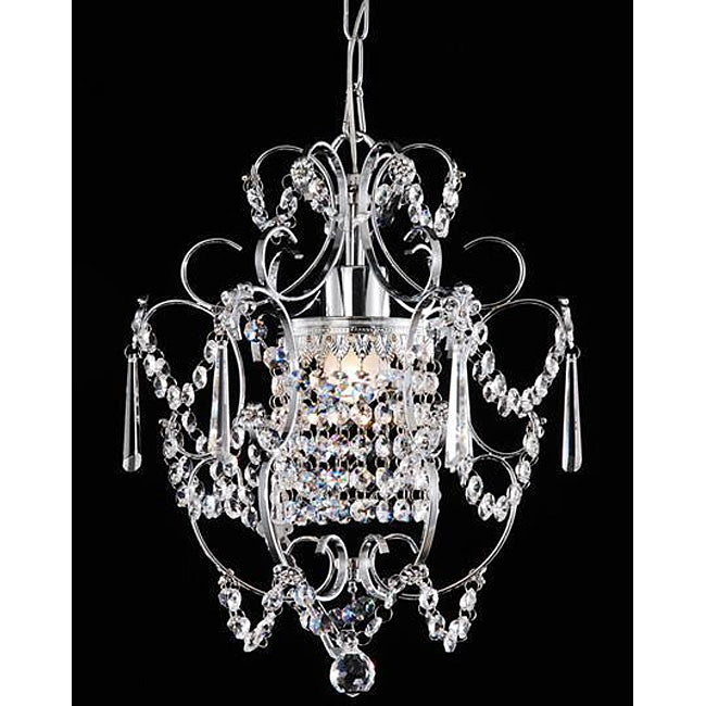 Elegant Chrome Crystal Chandelier