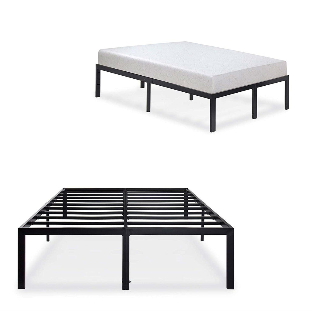 California King Heavy Duty 18-inch High Rise Metal Platform Bed Frame - Deals Kiosk