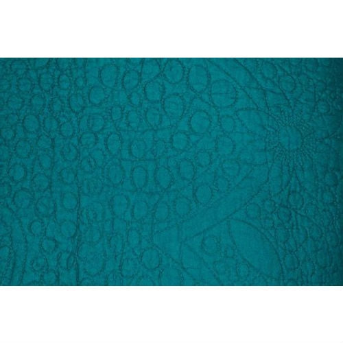 California King 3-Piece 100% Cotton Quilted Bedspread with Shams in Turquoise - Deals Kiosk
