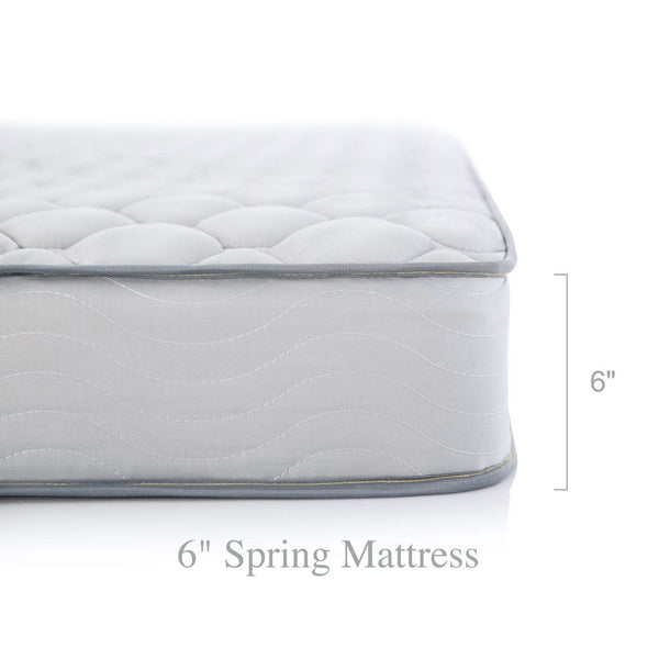 California King 6-inch Thick Innerspring Mattress with Quilted Cover - Medium Firm - Deals Kiosk