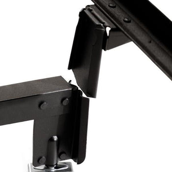 California King Metal Bed Frame with Wheels and Headboard Brackets - Deals Kiosk