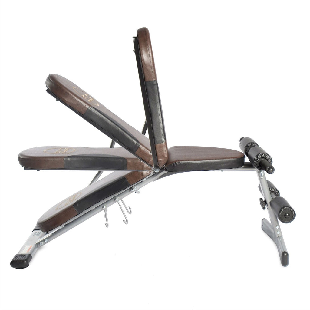 Adjustable 4-Position Incline Decline Flat Upright Fitness Bench Leg Raises - Deals Kiosk