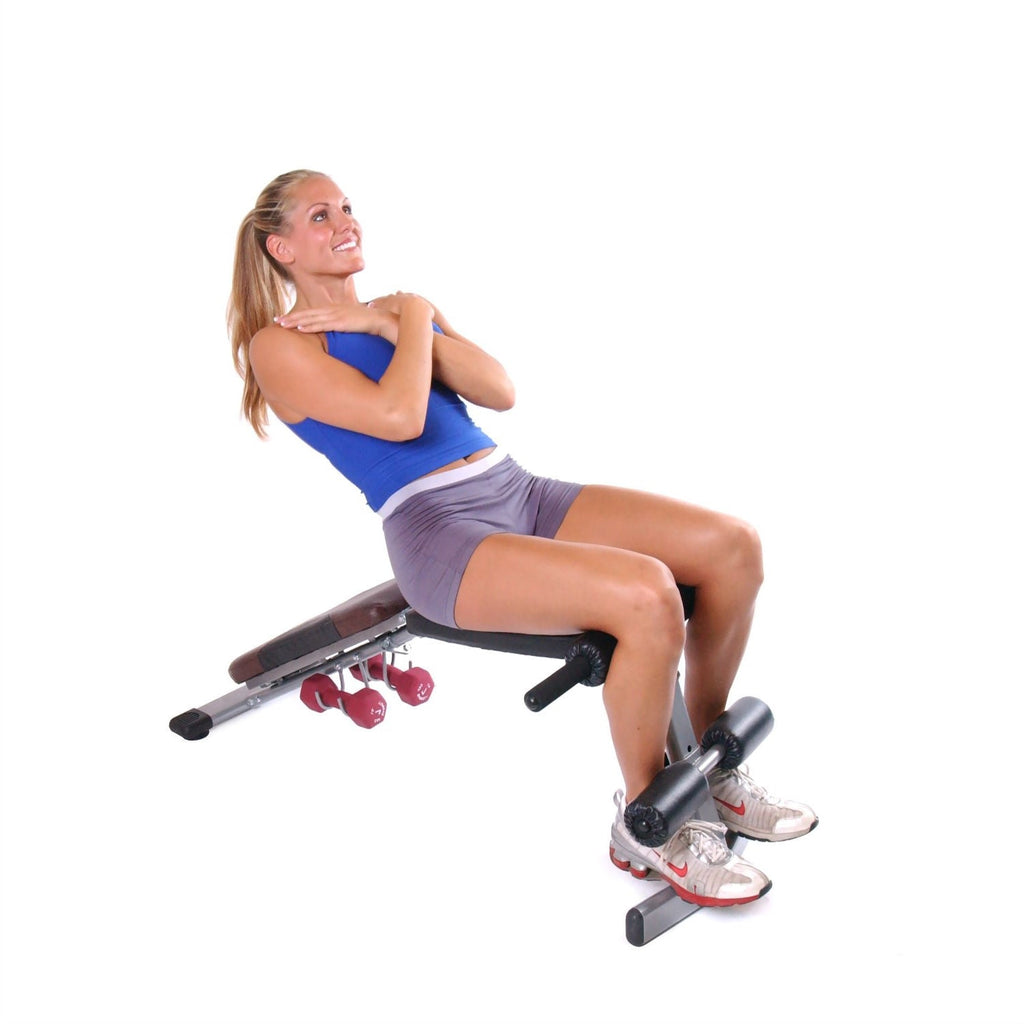Adjustable 4-Position Incline Decline Flat Upright Fitness Bench Leg Raises - Deals Kiosk