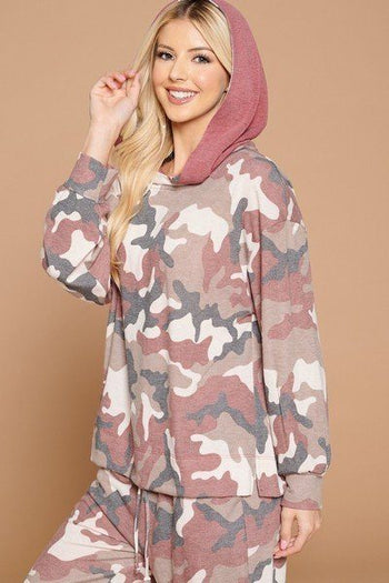 Army Camo French Terry Printed Hoodie - Deals Kiosk