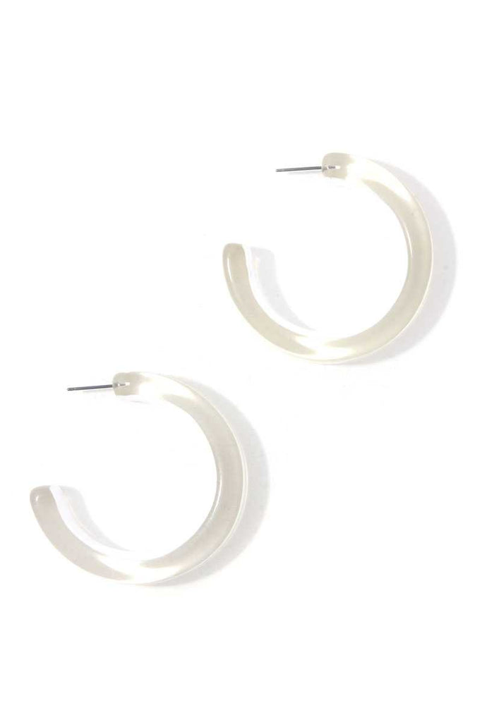 Chic Transparent Hoop Earring - Deals Kiosk