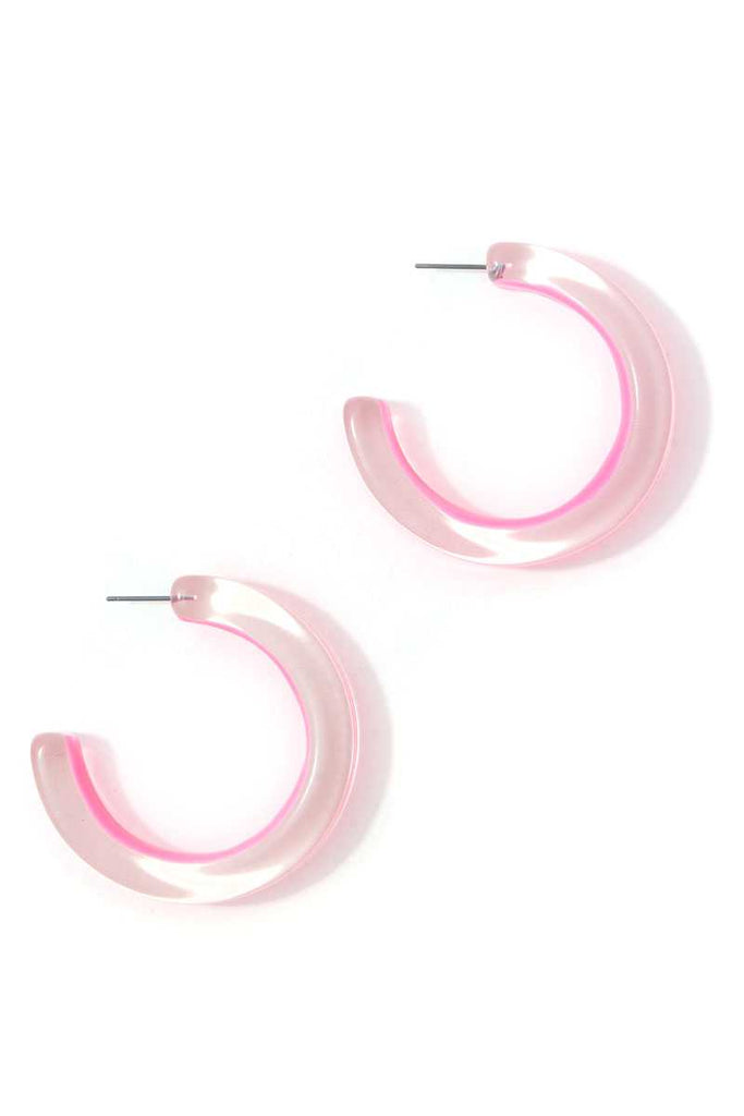 Chic Transparent Hoop Earring - Deals Kiosk