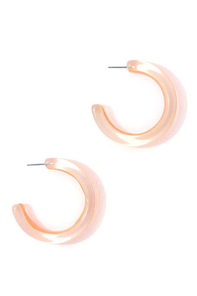 Chic Transparent Hoop Earring - Deals Kiosk