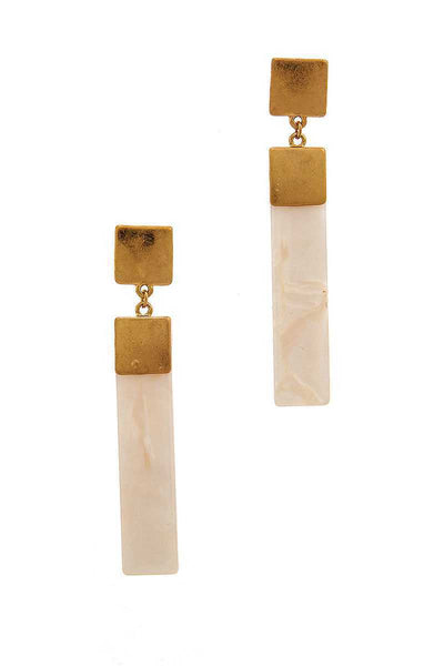 Chic Rectangle Drop Earring - Deals Kiosk