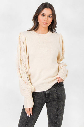 A Sweater Featuring Round Neckline - Deals Kiosk