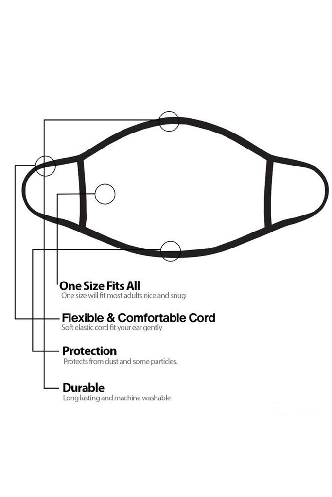 Graphic Printed Face Mask Unisex Adult - Deals Kiosk