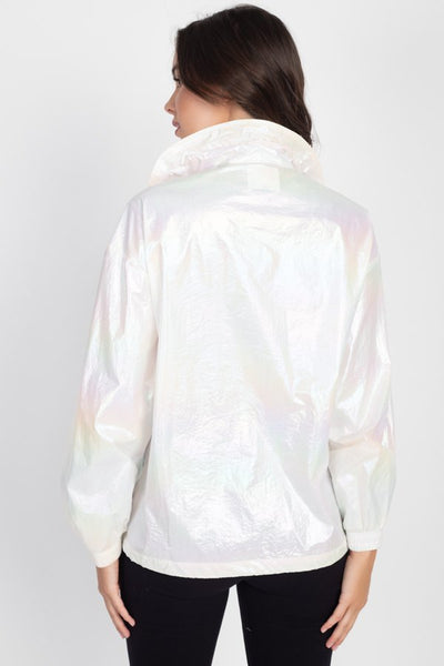 Holographic Windbreaker Jacket - Deals Kiosk