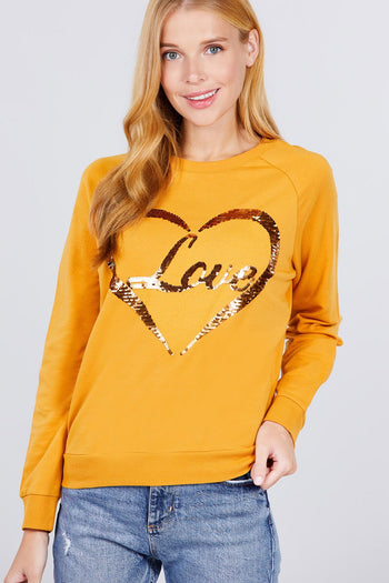 Love Sequins Pullover - Deals Kiosk