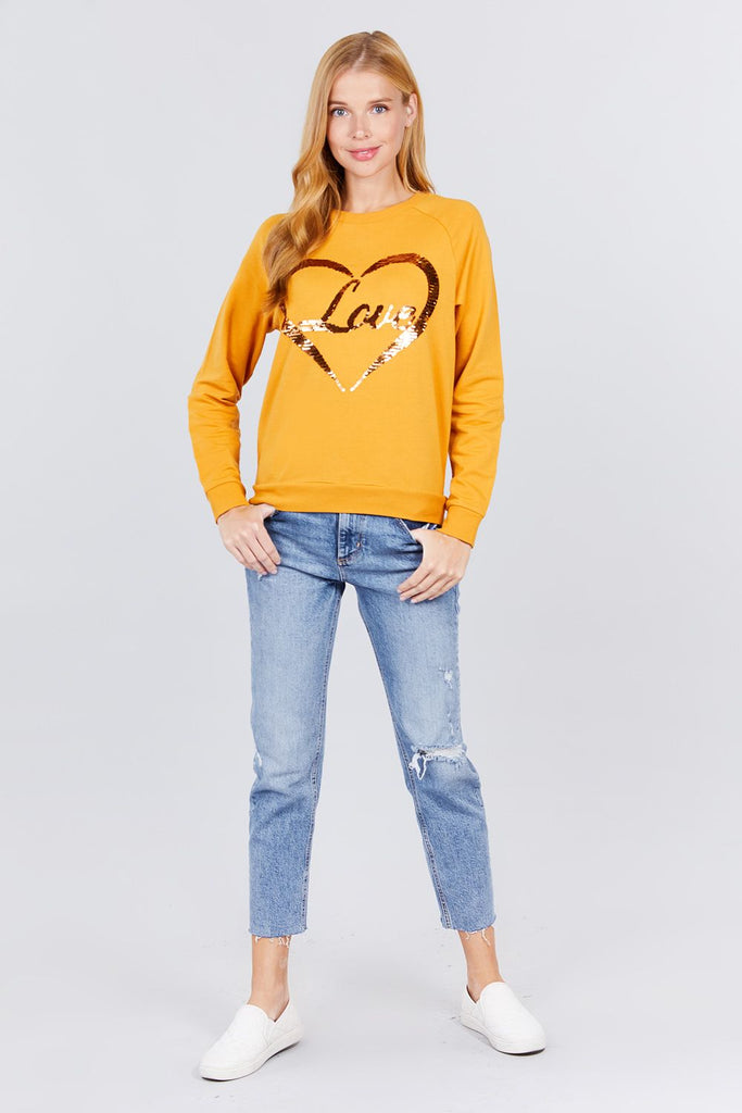 Love Sequins Pullover - Deals Kiosk