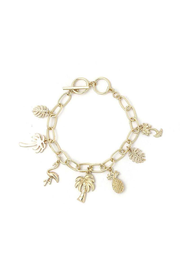 Chic Fashion Tropical Charm Drop Bracelet - Deals Kiosk