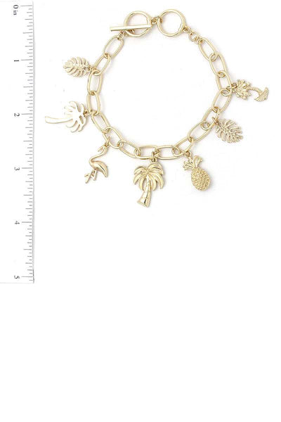 Chic Fashion Tropical Charm Drop Bracelet - Deals Kiosk