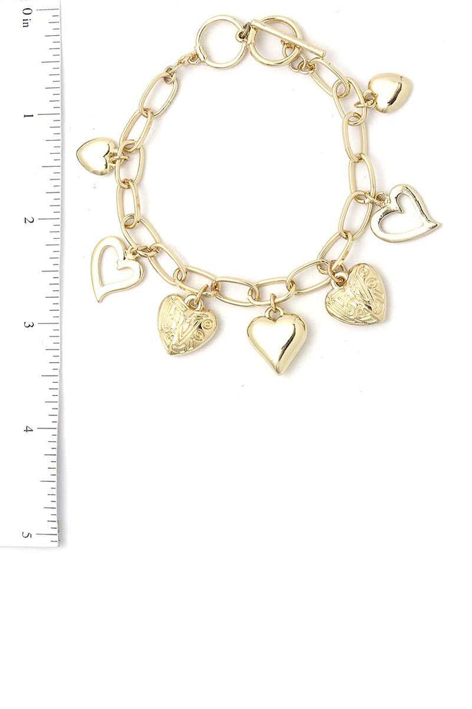 Fashion Multi Heart Bracelet - Deals Kiosk