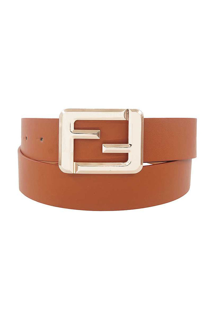 Fashion Square Letter Buckle Belt - Deals Kiosk