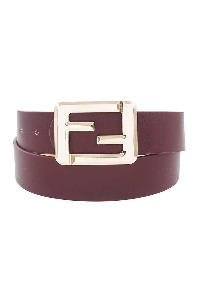 Fashion Square Letter Buckle Belt - Deals Kiosk