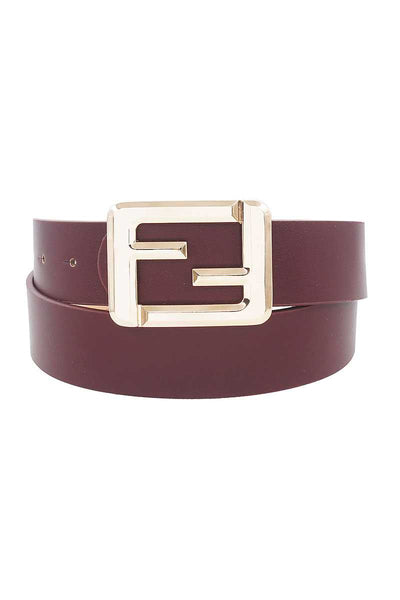 Fashion Square Letter Buckle Belt - Deals Kiosk