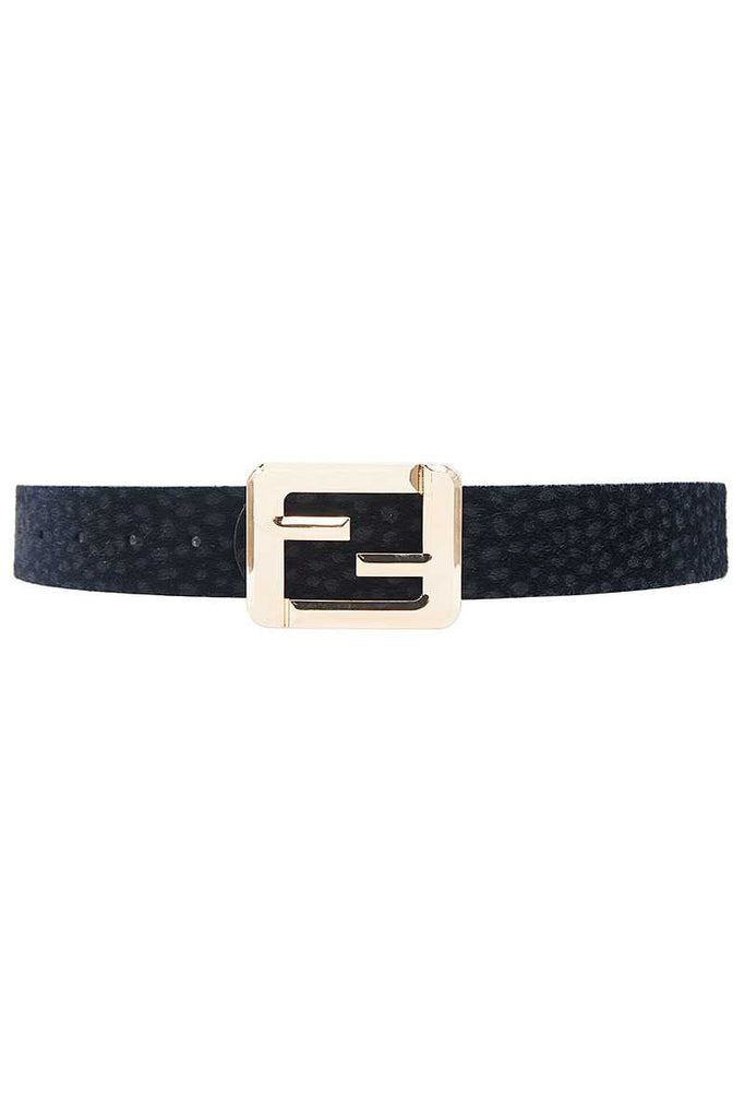 Leopard Fashion Square Letter Buckle Belt - Deals Kiosk