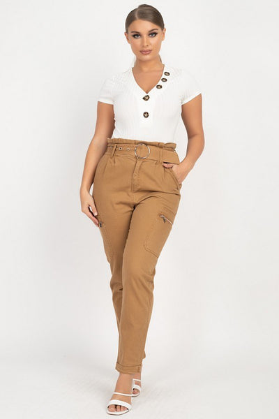 Button V-neck Bodysuit - Deals Kiosk