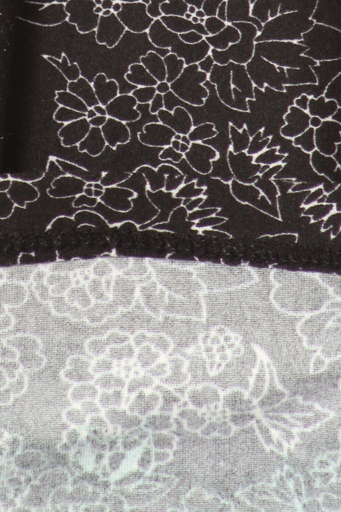 Plus Size Floral Medallion Pattern Printed Knit Legging With Elastic Waistband. - Deals Kiosk