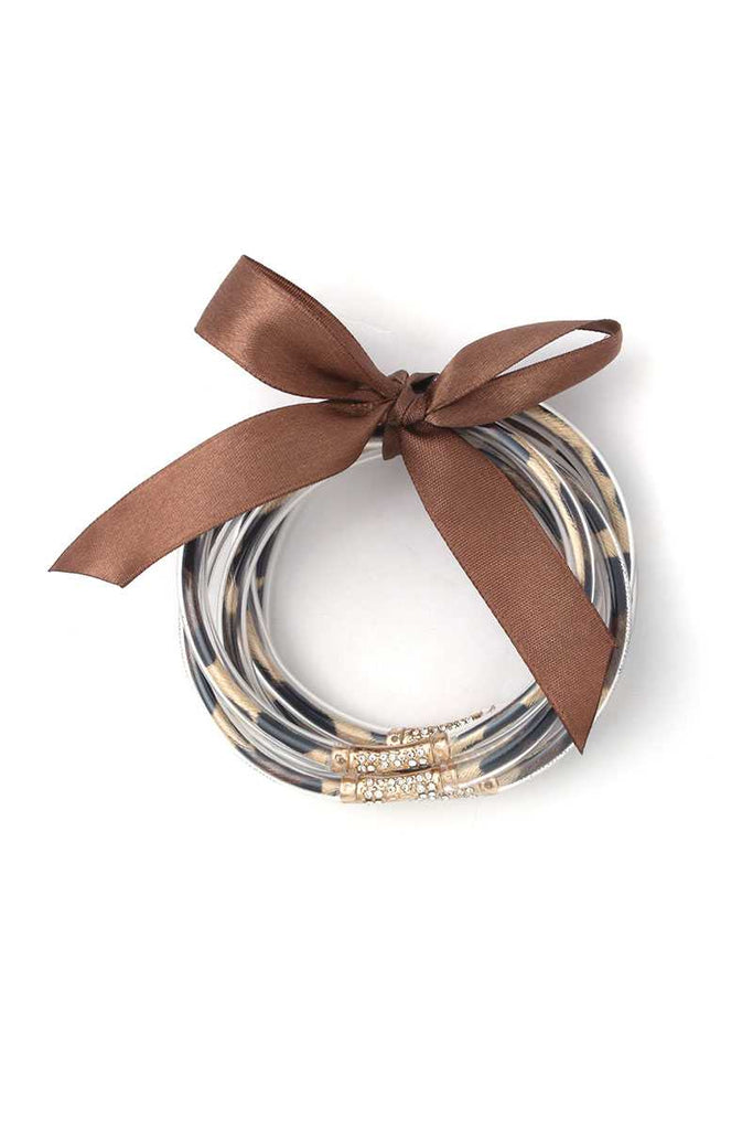 Animal Print Pattern Jelly Bracelet - Deals Kiosk