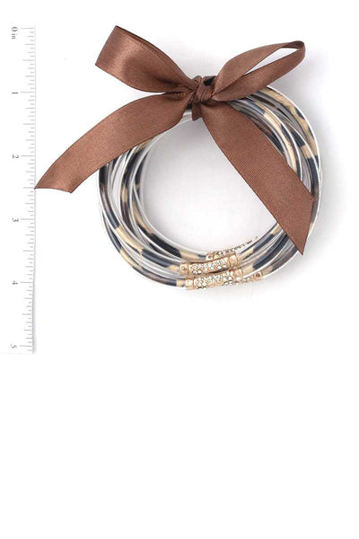 Animal Print Pattern Jelly Bracelet - Deals Kiosk