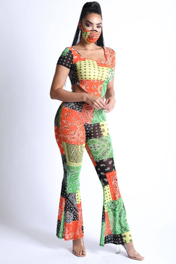 Bandanna Patchwork Mesh Set - Deals Kiosk