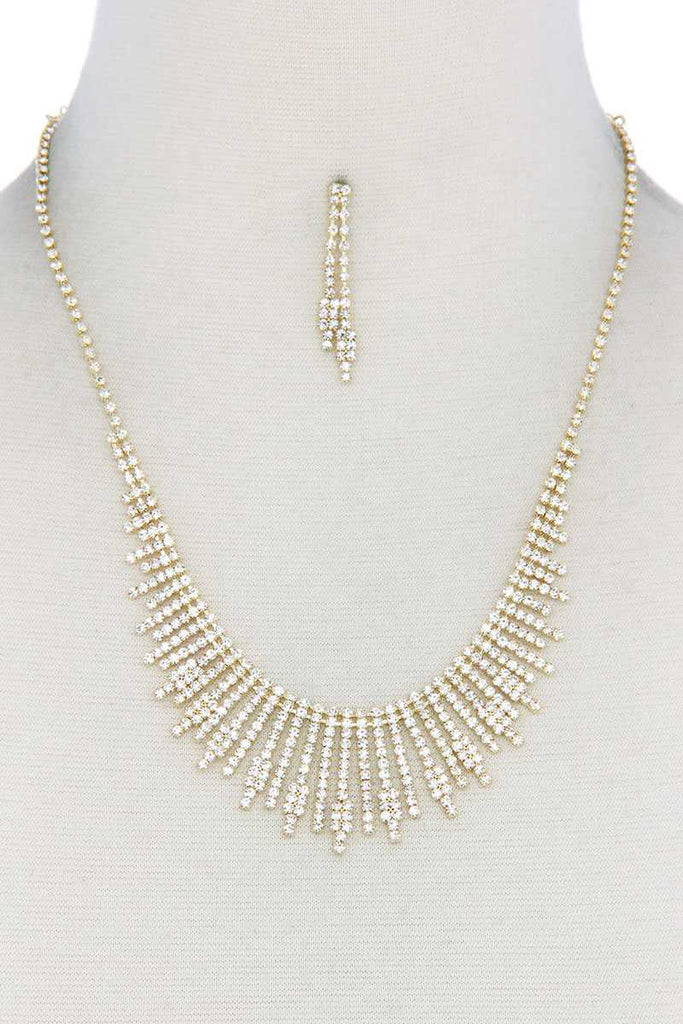 Dangle Rhinestone Necklace - Deals Kiosk